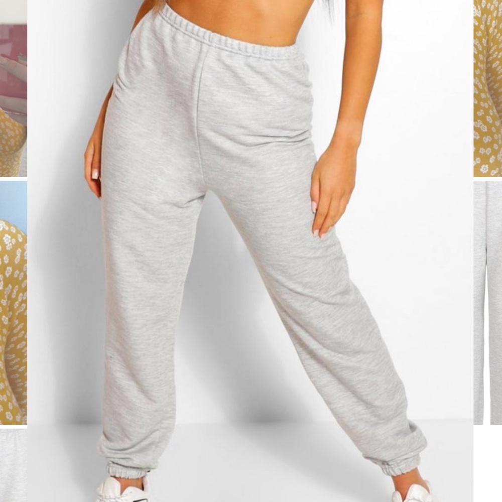 Petite Oversized Gray Joggers